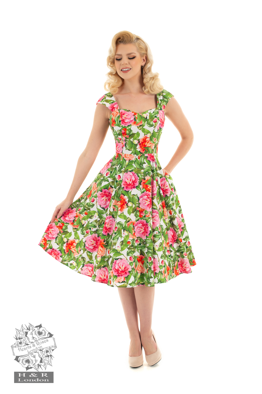 Geraldine Floral Swing Dress